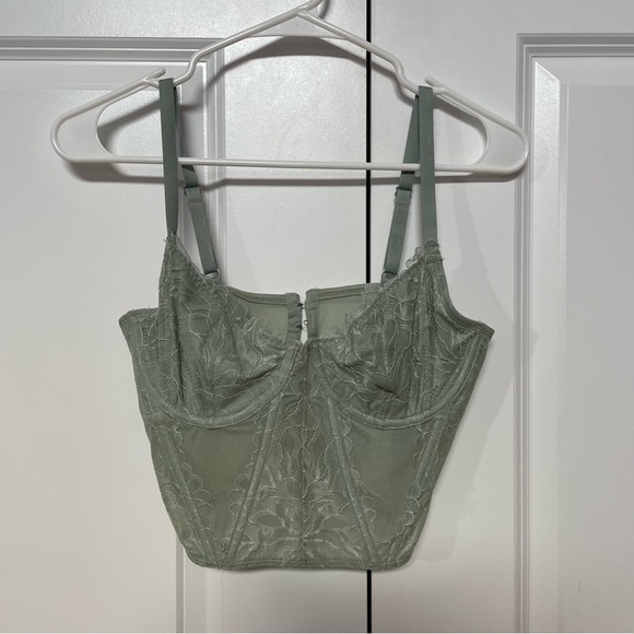 Gilly Hicks Hollister Lace Corset Bustier Top Size M - Picture 1 of 5